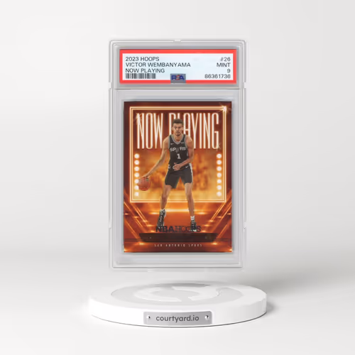 2023 Panini NBA Hoops Now Playing #26 Victor Wembanyama (PSA 9 MINT)