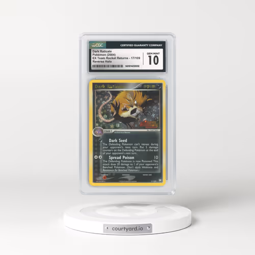 2004 EX Team Rocket Returns #17 Dark Raticate - Holo (CGC 10 GEM MINT)