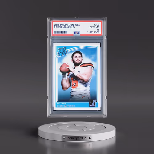 2018 Panini Donruss #303 Baker Mayfield (PSA 10 GEM MINT)
