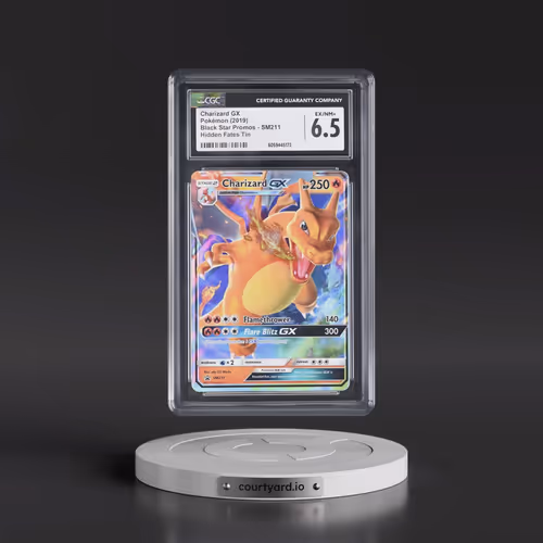 2016 Black Star Promos - Sun & Moon #SM211 Charizard GX - Hidden Fates Tin (Holo) (CGC 6.5 EX-NM+)