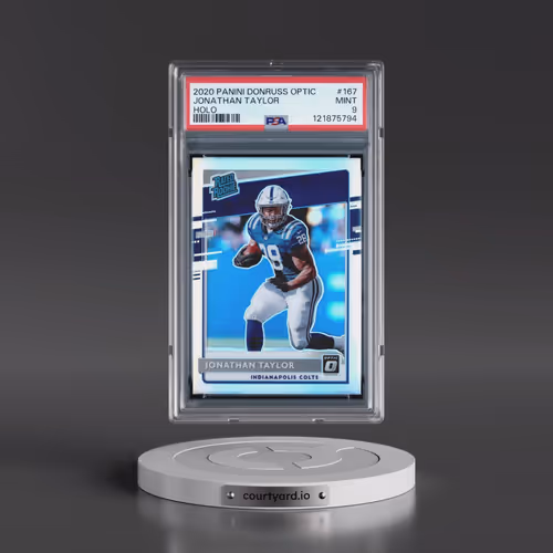 2020 Panini Donruss Optic #167 Jonathan Taylor - Holo (PSA 9 MINT)