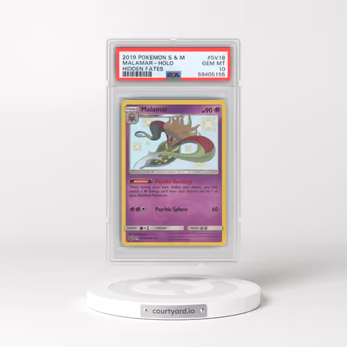 2019 Pokémon Sun & Moon Hidden Fates #SV18 Malamar - Holo (PSA 10 GEM MINT)