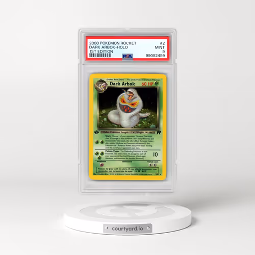 2000 Pokémon Rocket #2 Dark Arbok - 1st Edition Holo (PSA 9 MINT)