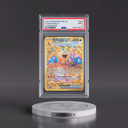 2023 Pokémon Obf EN-Obsidian Flames #228 Charizard EX - Holo Hyper Rare (PSA 9 MINT)
