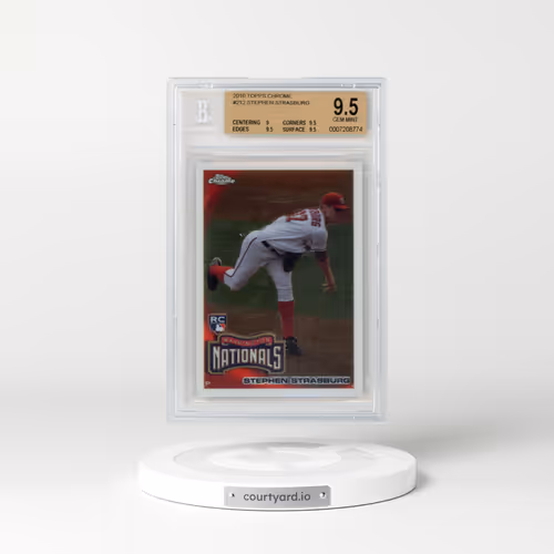 2010 Topps Chrome #212 Stephen Strasburg (BGS 9.5 GEM MINT)