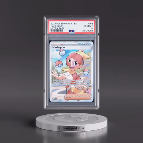 2025 Pokémon Wht EN-White Flare #163 Harlequin - Ultra Rare (PSA 10 GEM MINT)