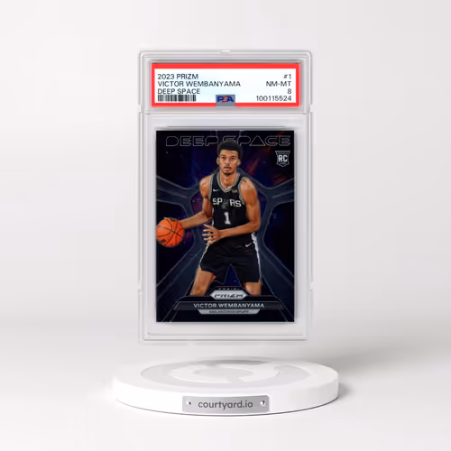 2023 Panini Prizm Deep Space #1 Victor Wembanyama (PSA 8 NM-MT)