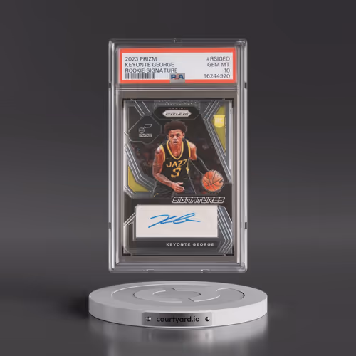 2023 Panini Prizm Rookie Signatures #RSIGEO Keyonte George (PSA 10 GEM MINT)