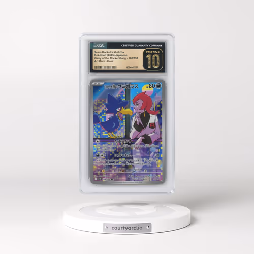 2025 Pokémon SV10-Glory of Team Rocket #106 Team Rocket's Murkrow - Art Rare (CGC 10 PRISTINE)