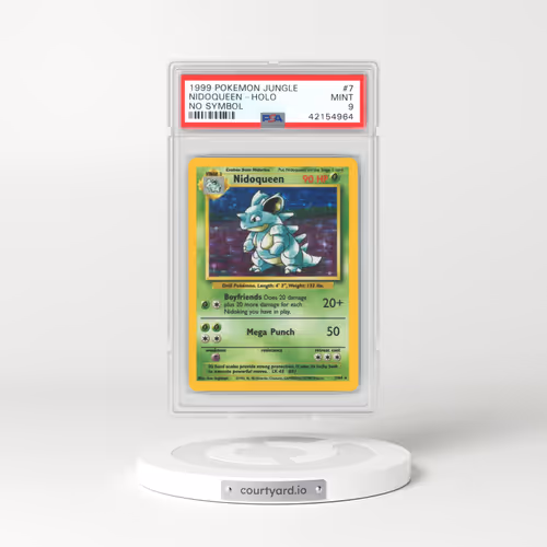 1999 Jungle #7 Nidoqueen - Holo No Set Symbol (PSA 9 MINT)