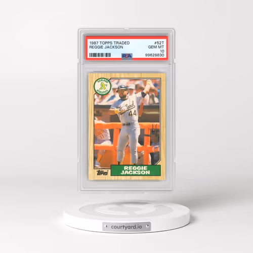 1987 Topps Traded #52T Reggie Jackson (PSA 10 GEM MINT)
