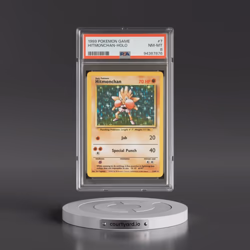 1999 Pokémon Game #7 Hitmonchan - Holo (PSA 8 NM-MT)