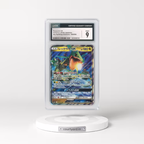 2018 Japanese Sky-Splitting Charisma #68 Rayquaza GX - Full Art Holo (CGC 9 MINT)