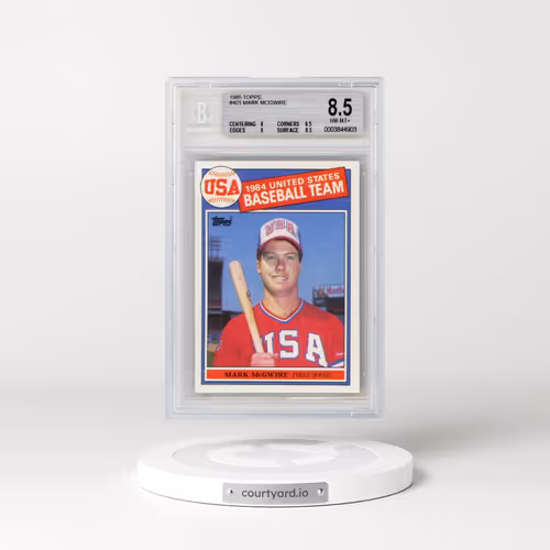 1985 Topps #401 Mark McGwire - 1984 USA Baseball Team (BGS 8.5 NM-MT+)
