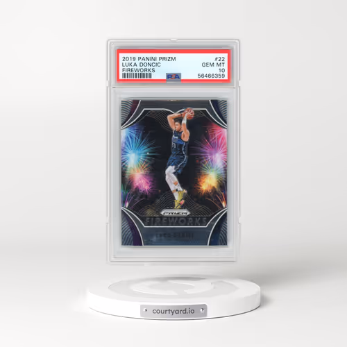 2019 Panini Prizm Fireworks #22 Luka Doncic (PSA 10 GEM MINT)