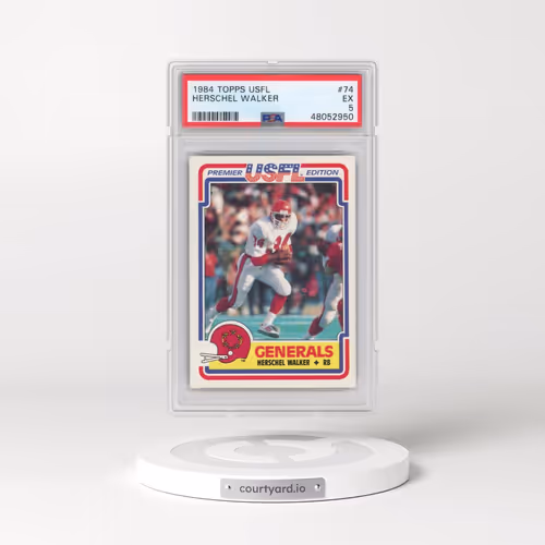 1984 Topps USFL #74 Herschel Walker (PSA 5 EX)