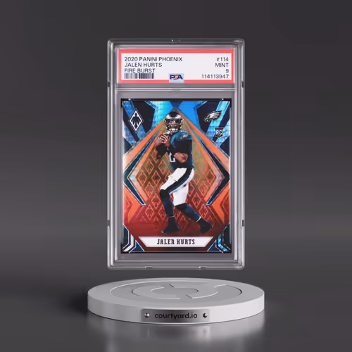 2020 Panini Phoenix #114 Jalen Hurts - Fire Burst (PSA 9 MINT)