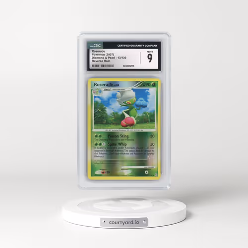 2007 Diamond & Pearl #13/130 Roserade - Reverse Holo (CGC 9 MINT)