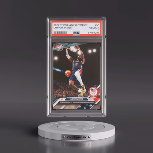 2024 Topps Now Olympic Games #30 LeBron James (PSA 10 GEM MINT)