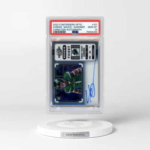 2022 Panini Contenders Optic #101 Ahmad "Sauce" Gardner - Variation-Autograph (PSA 10 GEM MINT)
