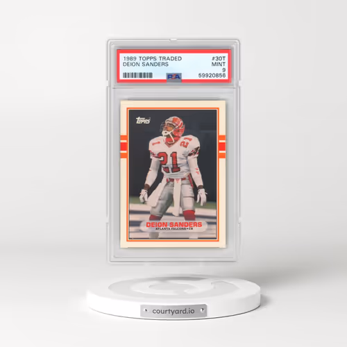1989 Topps Traded #30T Deion Sanders (PSA 9 MINT)