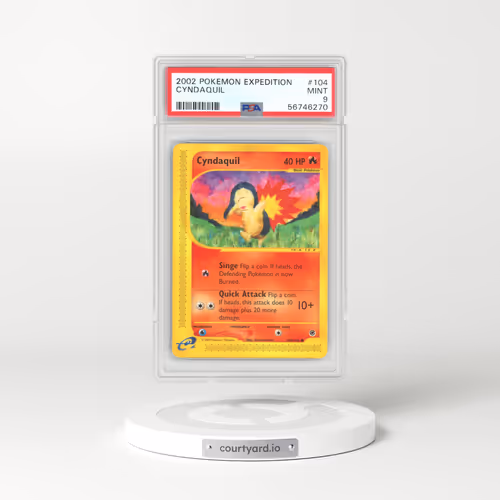 2002 Expedition #104 Cyndaquil - e-Card Symbol (PSA 9 MINT)
