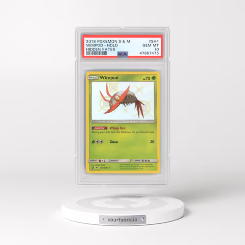 2019 Pokémon Sun & Moon Hidden Fates #SV4 Wimpod - Holo (PSA 10 GEM MINT)