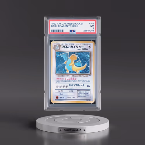 1997 Pokémon Rocket #149 Dark Dragonite - Holo (PSA 7 NM)