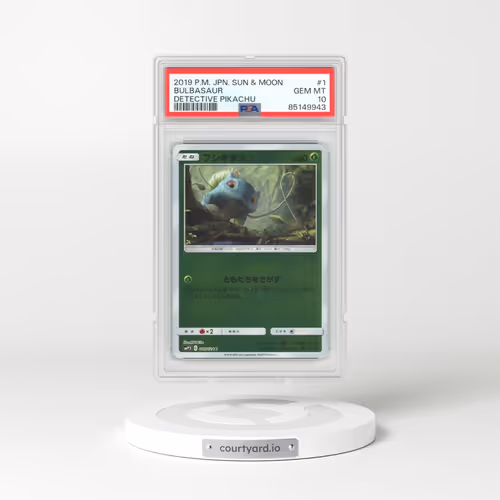 2019 Japanese Detective Pikachu #1 Bulbasaur (PSA 10 GEM MINT)