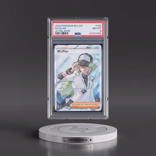 2025 Pokémon Blk EN-Black Bolt #163 N's Plan - Ultra Rare (PSA 8 NM-MT)