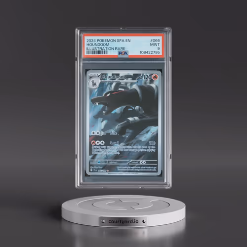 2024 Pokémon Sfa EN-Shrouded Fable #066 Houndoom - Illustration Rare (PSA 9 MINT)