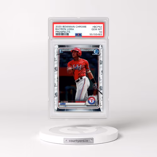 2020 Bowman Chrome Prospects #BCP52 Bayron Lora (PSA 10 GEM MINT)