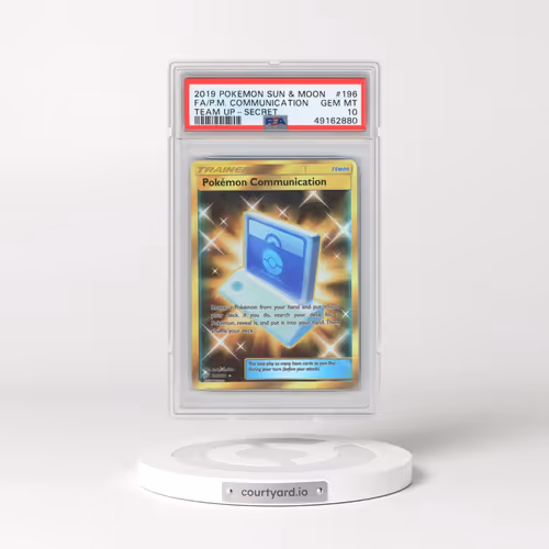 2019 Pokémon Sun & Moon Team Up #196 Pokemon Communication - Full Art Secret (PSA 10 GEM MINT)