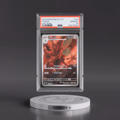 2023 Pokémon SV3-Ruler of the Black Flame #116 Scizor - Art Rare (PSA 10 GEM MINT)