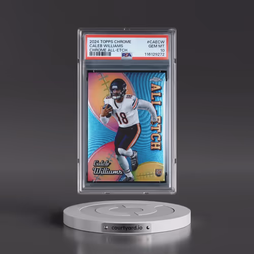2024 Topps Chrome Chrome All-Etch #CAECW Caleb Williams (PSA 10 GEM MINT)