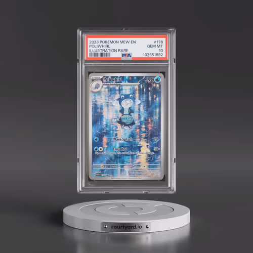 2023 Pokémon Mew EN-151 #176 Poliwhirl - Illustration Rare (PSA 10 GEM MINT)