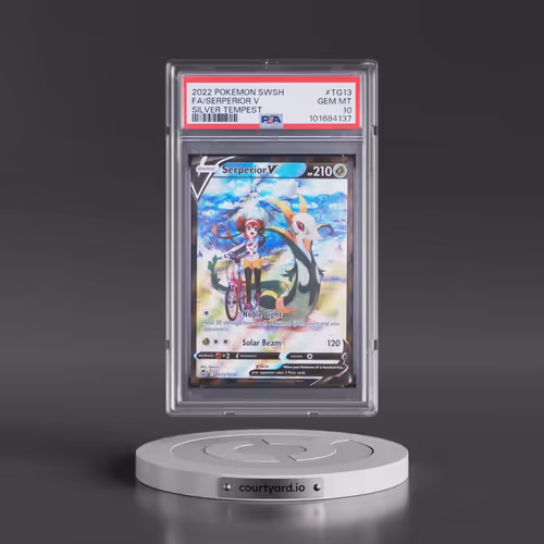 2022 Pokémon Sword & Shield Silver Tempest #TG13 Serperior V - Holo Full Art (PSA 10 GEM MINT)