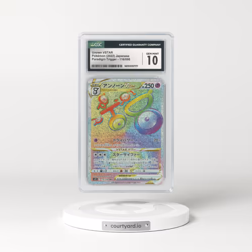 2022 Japanese Paradigm Trigger #116 Unown VSTAR - Full Art Holo (CGC 10 GEM MINT)
