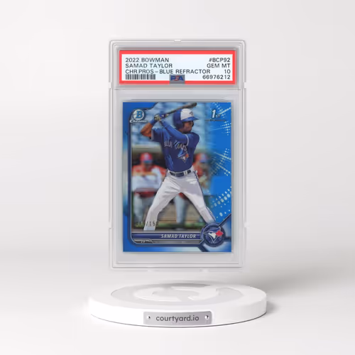 2022 Bowman Chrome Prospects #BCP92 Samad Taylor - Blue Refractor (PSA 10 GEM MINT)