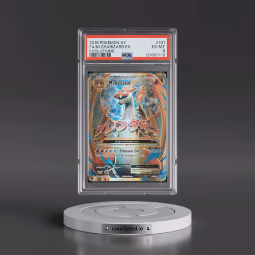 2016 Pokémon XY Evolutions #101 M Charizard EX - Holo Full Art (PSA 6 EX-MT)