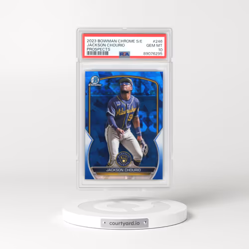 2023 Bowman Chrome Sapphire Edition Prospects #246 Jackson Chourio (PSA 10 GEM MINT)