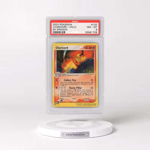 2003 Pokémon EX Dragon #100 Charizard - Holo (PSA 8 NM-MT)