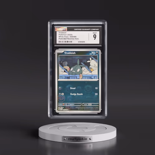 2025 White Flare - WHT EN #059/086 Trubbish - Reverse Holo Poké Ball (CGC 9 MINT)