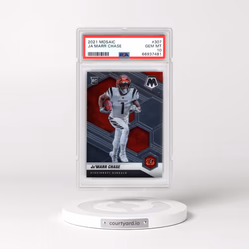 2021 Panini Mosaic #307 JA'Marr Chase (PSA 10 GEM MINT)