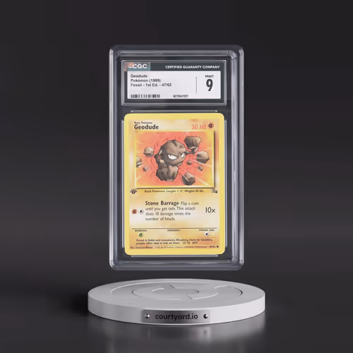 1999 Fossil #47/62 Geodude - 1st Edition 1st Edition (CGC 9 MINT)