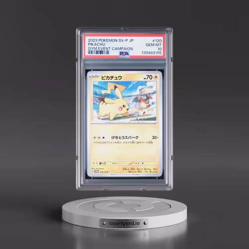 2023 Pokémon SV-P Promo #120 Pikachu - Gym Event Campaign (PSA 10 GEM MINT)