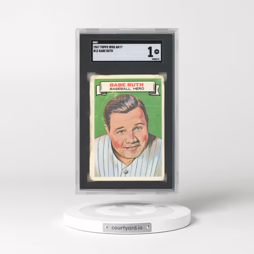 1967 Topps Who Am I? #12 Babe Ruth (SGC 1 PR)