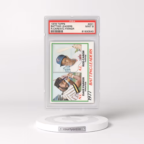 1978 Topps #201 Batting Leaders - R.Carew/D.Parker (PSA 9 MINT)