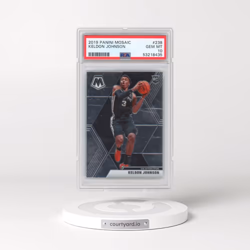 2019 Panini Mosaic #238 Keldon Johnson (PSA 10 GEM MINT)