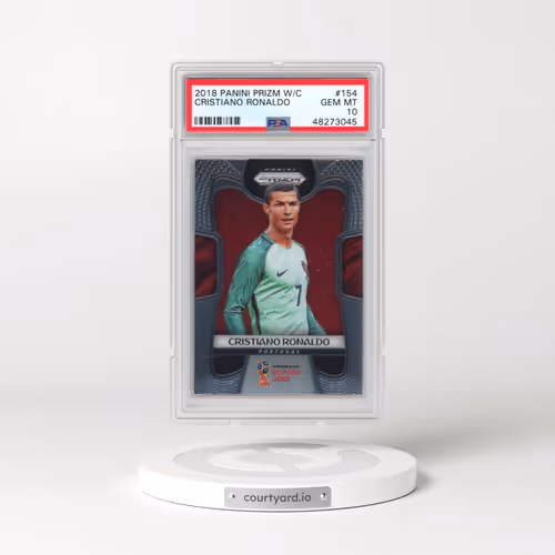 2018 Panini Prizm World Cup #154 Cristiano Ronaldo (PSA 10 GEM MINT)